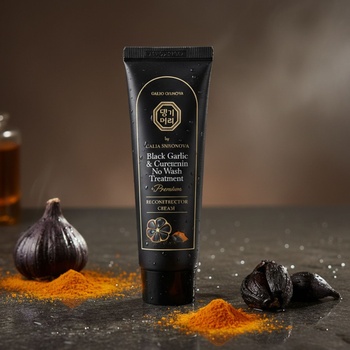 Doori Cosmetics Реконструктор за увредена и цъфтяща коса с черен чесън и куркумин DOORI Black Garlic & Curcumin Cream Premium Reconstructor SPECIAL SIZE (DI001304)