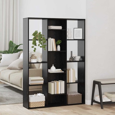 vidaXL Разделител за стая Черния дъб 100 x 24 x 140 см Инженерно дърво (875012)