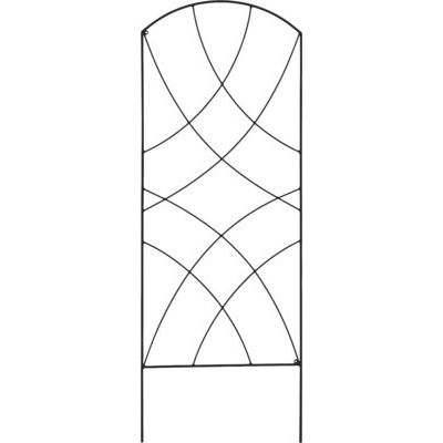 Mříž na rostliny LIMAY 150 x 55 cm černá metalíza