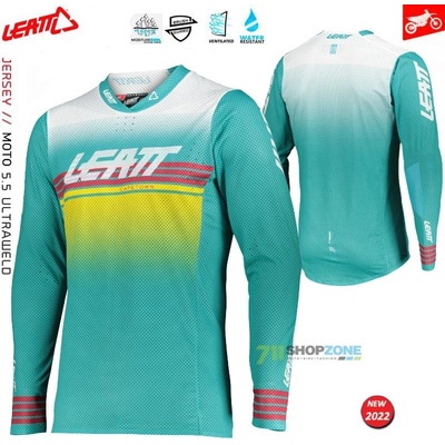 Leatt Moto 5.5 UltraWeld aqua