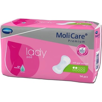 MoliCare Premium Lady Pad 2 kvapky Inkontinenčné vložky 12 ks