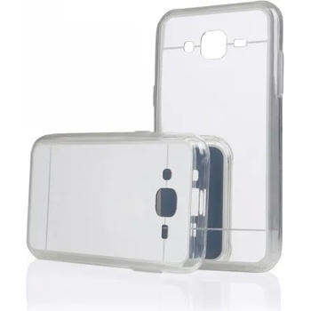 Image 1 of Samsung Луксозен силиконов калъф Mirror с огледален ефект в сребристо за Samsung J500 Galaxy J5 (SCMirrorJ5Silver)