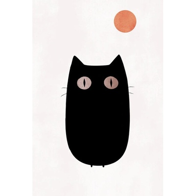 Plagát, Obraz - Kubistika - The cat, 40 × 60 cm