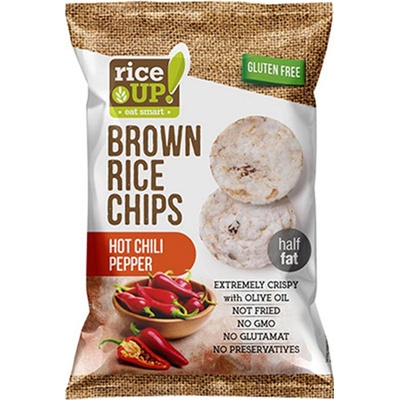 Rice Up Rýžové chipsy chilli papričky 60 g