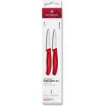 Victorinox Комплект ножове SWISS CLASSIC 8 cm, право и назъбено острие, заострени, комплект от 2 бр. , червен, пластмаса, Victori (VN676912C1)