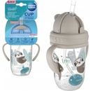Canpol Babies nevylévací hrníček se slámkou a závažím Exotic Lenochod šedý 270 ml