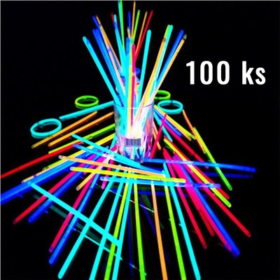 Svítící tyčinky Lightstick 100 ks – Zboží Mobilmania