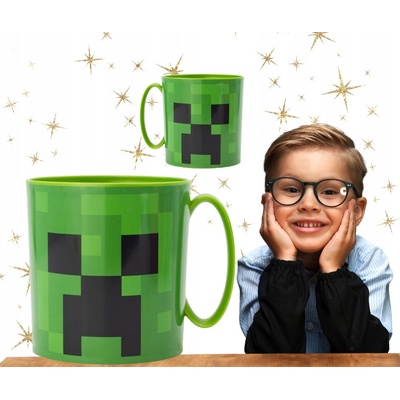 STOR Plastový hrnek Minecraft / hrneček Minecraft Creeper 350 ml