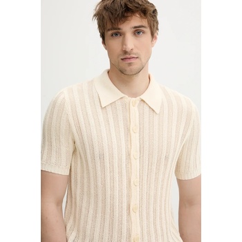 Barena venezia Памучна риза BARENA VENEZIA Camicia Mola в бежово със стандартна кройка с класическа яка KNU5115.2741 (KNU5115.2741)