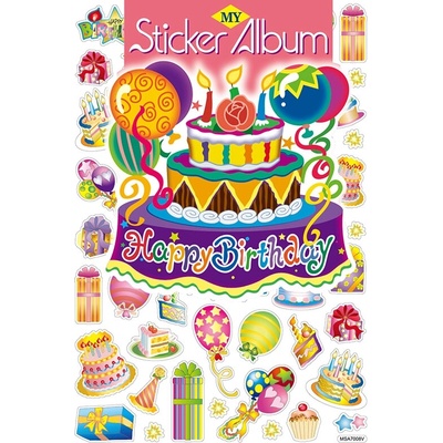 Album so samolepkami 50 ks narodeninová párty