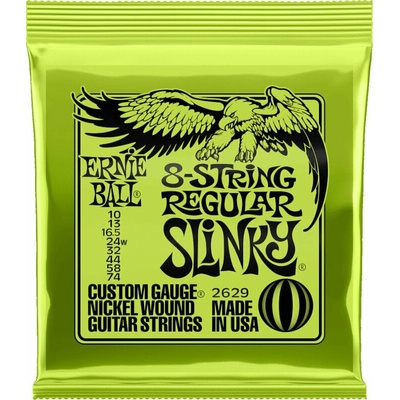Ernie Ball 2629 Regular Slinky 8-String Nickel Wound 10-74 Струни за електрическа китара (P02629)
