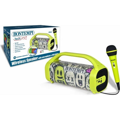 Bontempi Bezdrôtový reproduktor s dynamickým mikrofónom a svetelnými efektmi