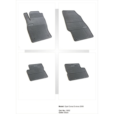 FroGum Гумени стелки за Opel Corsa D, Opel Adam (pa 0692-51282)