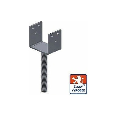 Kotevní technika patka sloupová U 120 úzká 250 TESKT01643
