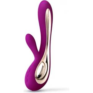 LELO Луксозен презаредим G-spot рабит вибратор от силикон Lelo Soraya 2 лилав