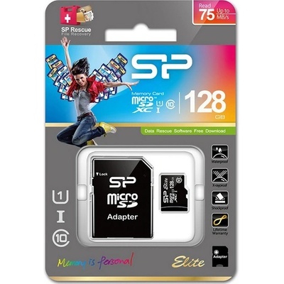 Silicon Power microSDXC 128 GB UHS-I U1 SP128GBSTXBU1V10SP