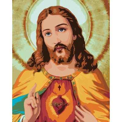 zuty Malování Podle Čísel Ježíš Kristus Ii 80 x 100 Cm Plátno Rám 8596530070474