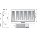 Purmo C33 600 x 800