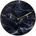 NeXtime Стенен часовник Marble със златен обков черен (8189ZW)