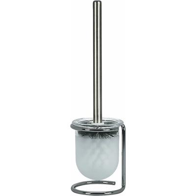 Spirella WC štětka LEVEL se skleněnou nádobou bílá 10 41909