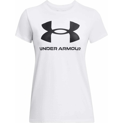 Under Armour Dámske tričko LIVE SPORTSTYLE GRAPHIC SS biela čierna