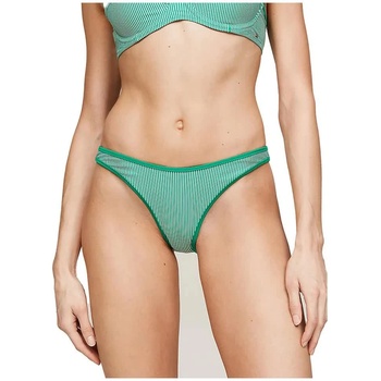 Tommy Hilfiger Cheeky High Leg Print bikini bottom - Green (Ww Ithaca Olympic Green)