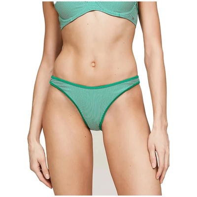 Tommy Hilfiger Cheeky High Leg Print bikini bottom - Green (Ww Ithaca Olympic Green)
