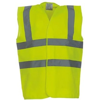 Image 1 of ProHand Светлоотразителен елек / Светлоотразителна жилетка / hi-vis / жълт, 4 ленти, xxl (yrm hi-vis 4-y-xxl)