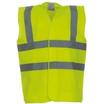 ProHand Светлоотразителен елек / Светлоотразителна жилетка / hi-vis / жълт, 4 ленти, xxl (yrm hi-vis 4-y-xxl)