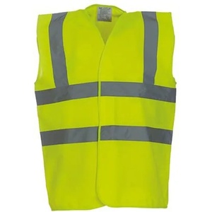 ProHand Светлоотразителен елек / Светлоотразителна жилетка / hi-vis / жълт, 4 ленти, xxl (yrm hi-vis 4-y-xxl)
