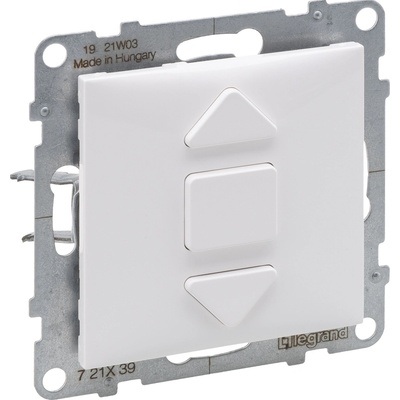 LEGRAND Spínač SUNO 721139 6AX - 250V tlačítkový žaluziový bílá 721139