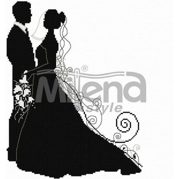 Milena Style Сватбен звън - гоблен със схема