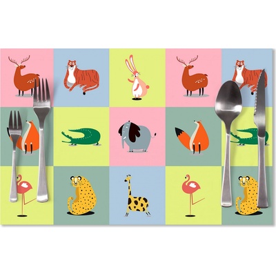 Sablio prostírání Zvířátka ze Zoo 40x30cm