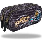 COOLPACK Ученически несесер с два ципа CoolPack Duke Badges G'Grey