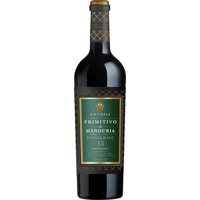Amorale Primitivo di Manduria Puglia DOC 15 Fortezza 14% 0,75 l (čistá fľaša)