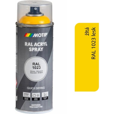 Motip Acryl 400 ml RAL 1023 lesk