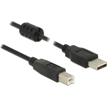 Delock Кабел Delock USB 2.0 с конектор тип А и USB 2.0 с конектор тип Б, 2, 0 м, бял