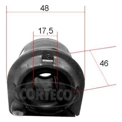 Puzdro stabilizačnej tyče CORTECO 49371888