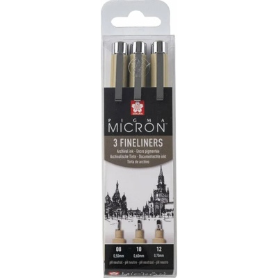 Sakura Pigma Micron Fineliner Технически химикалки Black 3 бр (POXSDK3A)