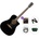 Fender CD-60SCE Standard SET Black Електро-акустична китара Дреднаут