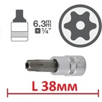 Bgs technic; ks tools; jbm Torx с дупка l38мм на вложка 1/4 от 3.20 лв