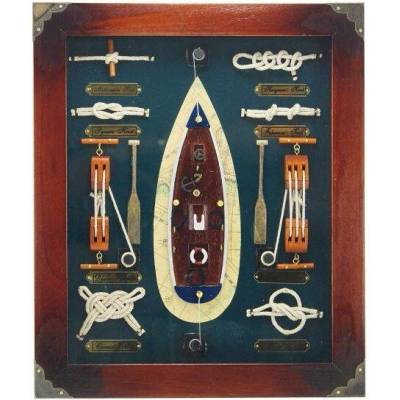 SEA-CLUB Obraz - Námořní uzly 32 x 38 cm S-5568