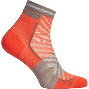 Icebreaker Дамски чорапи за бягане Icebreaker Women's Merino Run+ Ultralight Mini Running socks - Fervid / Porcini - размер 35-37 (EU) (201-8168-0411)