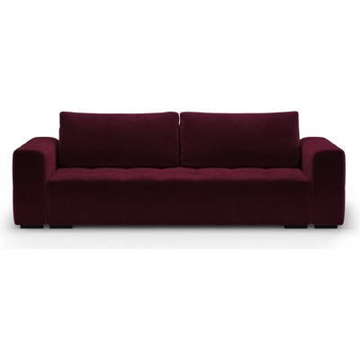 Milo Casa Тъмно червено кадифено канапе Luca - Milo Casa (MIL_3SF_46_F1_LUCA3)