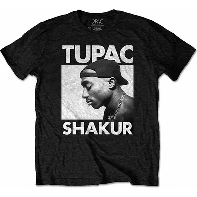 Tupac tričko Eyes Closed Eco-Tee Black