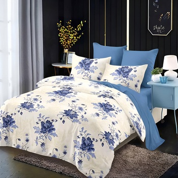 EmonaMall Двулицево спално бельо EmonaMall, 6 части - Модел S18438 (S18438-10000d-C-867)