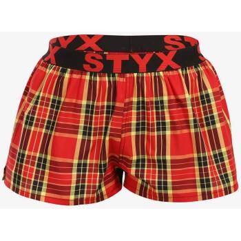Styx Червени дамски карирани къси панталони Styx Styx | Cherven | ЖЕНИ | S