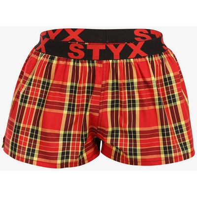 Styx Червени дамски карирани къси панталони Styx Styx | Cherven | ЖЕНИ | S
