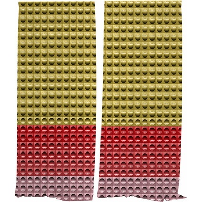 IMPAR Závěsy Dlaždice metra,Staromětská,140 × 250 cm