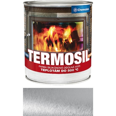 Chemolak K 2010 Termosil speciál silikonová barva odolná do 500°C 0,3L stříbrná